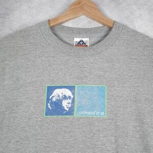 Vintage Y2K PHISH Shirt Mens Large Gray Mike Gordon Live Concert Tour AAA Tag
